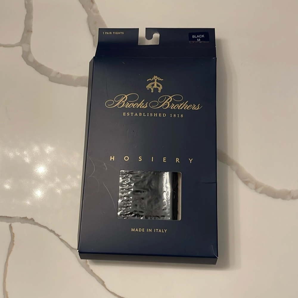 Brooks Brothers Black Women Tights
